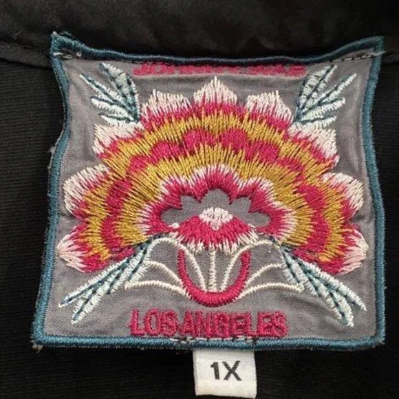 Johnny Was Olenna Velvet Knit Embroidered Dress - Picture 5 of 6